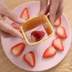 Yellow Cup Slicer for Strawberries, Grapes & Vegetables - Kitchen Gadget - 4