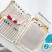 Kids Canvas Paintbrush Storage Bag & Crayon Organizer Pouch (Beige) - 5
