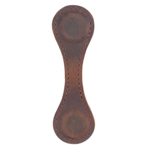 Vintage Leather Bookmark Clip - Handmade Magnetic Corner (Crazy Horse) - 1