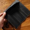 Retro Genuine Leather Pen Case - Crazy Horse Black, Tie Rope & Key - 5