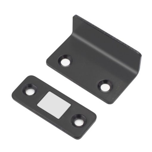 Invisible Magnetic Door Suction for Sliding Wardrobe, Black, No-Punch, 90 - 1