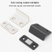 Invisible Magnetic Door Suction for Sliding Wardrobe, Black, No-Punch, 90 - 4