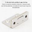 Invisible Magnetic Door Suction for Sliding Wardrobe, Black, No-Punch, 90 - 6