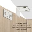 Invisible Magnetic Door Suction for Sliding Wardrobe, Black, No-Punch, 90 - 7