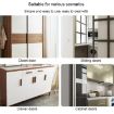 Invisible Magnetic Door Suction for Sliding Wardrobe, Black, No-Punch, 90 - 9