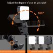 Portable Phone Fill Light - White Light, Tripod, Hot Boot & Clip Included - 9