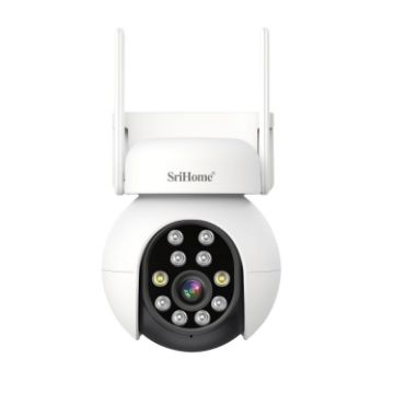 SriHome SH052 5MP PTZ IP Camera, AI Tracking, Night Vision, AU Plug - 1