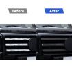 Mercedes-Benz G-Class W463 Grille Decorative Sticker Set - 6pcs (Black) - 6