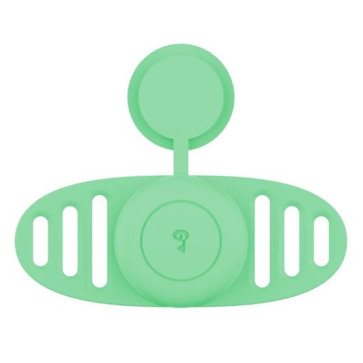 Airtag Binaural Waterproof Tracker Case for Pet Collar - Matcha Green - 1
