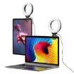 YRing48 4" 48LED Laptop Camera Ring Light with Tripod for Video Calls - 5