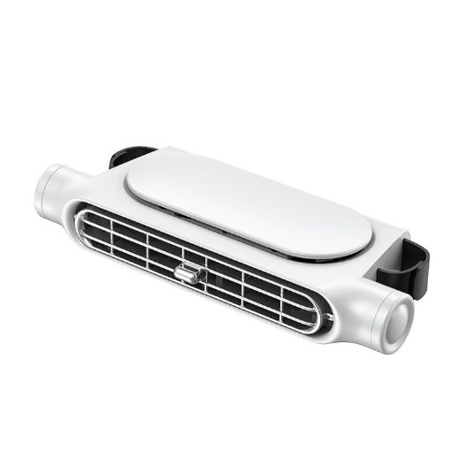 High Wind USB Car Seat Back Fan - Turbine Design CF03 White - 1