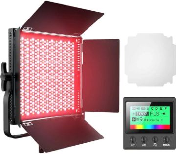 Pixel K80 RGB 45W Photography Fill Light Panel Lamp, 552 LEDs, LCD Display - 1