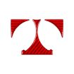 Mercedes-Benz G-Class W463 Rear Drain Cup Holder Sticker Set (Red) - 1