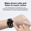 GT3Pro 1.28" Health Monitoring Smart Watch with NFC - Black Silicone - 5