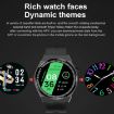 GT3Pro 1.28" Health Monitoring Smart Watch with NFC - Black Leather - 7