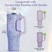 Stanley 40oz Cup Neoprene Insulated Bottle Cover - Green Hot Diamond - 3