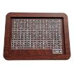 Dark Brown Wooden Money Box Piggy Bank with Counter - 3000 Euros Capacity - 1