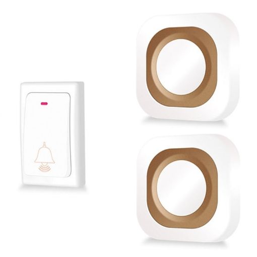 Wireless Home Doorbell, Self-Generated, No Batteries, 1 For 2, White, US Plug - 1