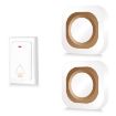 Wireless Home Doorbell, Battery-Free, Smart Remote, 1 For 2, UK Plug, White - 1