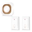 Wireless Home Doorbell, Self-Generated, No Batteries, 2 For 1, UK Plug - 1