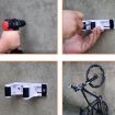DEEMOUNT RCK-051 Bike Parking Buckle Wall Hook - White Black - 8