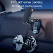 D11 Magnetic Folding Car Phone Holder - Rotatable Dashboard Stand (Black) - 6