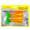 HENGJIA T-Tail Soft Dummy Bait Lures 6pcs, 10cm 5.3g, Color 6 - 9