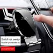 FAIK Silver Frosted Car Phone Holder Air Vent Gravity Sensor Bracket - 9