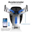 FAIK Black Mirror Car Phone Holder Air Vent Gravity Sensor Bracket - 4