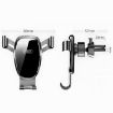 FAIK Car Phone Holder Air Vent Gravity Sensor Bracket, Silver Mirror - 3