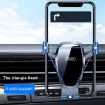 FAIK Car Phone Holder Air Vent Gravity Sensor Bracket, Silver Mirror - 7