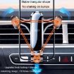 Triangle Gravity Sensor Car Phone Holder - Air Vent Mount, Bent Suction Cup - 6