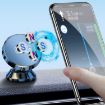 BaiLe Magnetic Car Phone Holder - Universal Dashboard Bracket, Silver - 2