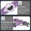 AirTag Tracker Dog Collar with Neoprene Lining, Reflective, Size M - Red - 4