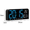 Red LED Screen Digital Display Alarm Clock - Desktop & Wall Decor - 3