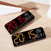 Red LED Screen Digital Display Alarm Clock - Desktop & Wall Decor - 8