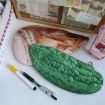 3D Vegetable Plush Pencil Pouch - Bamboo Shoots Style, Large Pen Case - 6