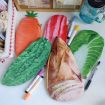Carrot Vegetable Plush Pencil Pouch - Large 3D Simulation Pen Case - 3