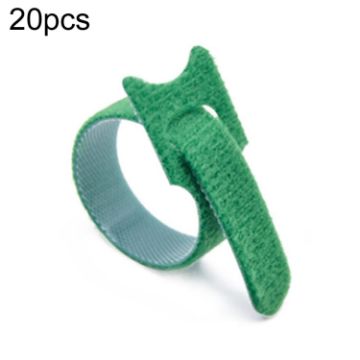 20pcs Green Nylon Tying Straps 12x200mm - Cable Storage Bundle - 1