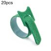 20pcs Green Nylon Tying Straps 12x250mm - Cable Storage Bundle - 1