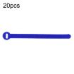 20pcs Blue T-Shape Nylon Data Cable Strap 10x100mm Binding Tie - 1