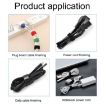20pcs Blue T-Shape Nylon Data Cable Strap 10x150mm Binding Tie - 6