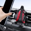 Red Ribbon Car Gravity Air Outlet Phone Holder - Navigation Compatible - 7