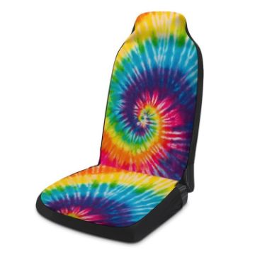 Universal Car Seat Protector - Colorful Swirls Design, Auto Decoration Supplies - 1