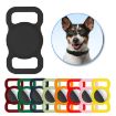 Airtag Pet Collar Tracker Silicone Case - Dog Anti-lost Cover (Black) - 2