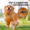 Airtag Pet Collar Tracker Silicone Case - Dog Anti-lost Cover (Black) - 7