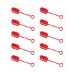 XT60 Battery Plug Protective Covers - 10pcs Pack, Dustproof & Insulated (Red) - 1