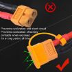 XT60 Battery Plug Protective Covers - 10pcs Pack, Dustproof & Insulated (Red) - 6