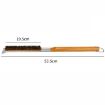 21" Wooden Handle Pizza Oven Brush w/ Stone Scraper, Stainless Steel Bristles - 4