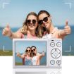 64MP 4K HD Digital Camera with 2.8-Inch Display & 18x Zoom (White) - 1